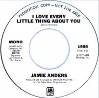 Jamie Anders: I Love Every Little Thing About You US Promo 7-inch