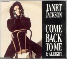 Janet Jackson: Come Back to Me Britain CD single