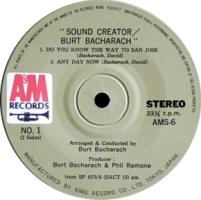 Burt Bacharach: Sound Creator Japan 7-inch EP