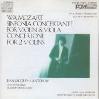 Kantorow, Hager, Netherlands Chamber Orch.: W.A. Mozart Sinfonia Concertante For Violin & Viola Concertone For 2 Violins US CD album