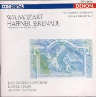 Kantorow, Hager, Orchestra d'Auvergne: W.A. Mozart Haffner Serenade US CD album