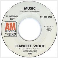 Jeanette White: Music US promo 7-inch