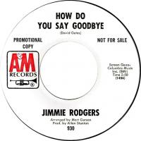 Jimmie Rodgers: How Do You Say Goodbye US promo 7-inch