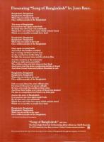 Joan Baez: Song Of Bangladesh US Ad