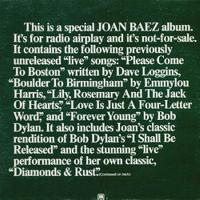 Joan Baez: Special Radio Airplay US promo vinyl album