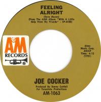 Joe Cocker: Feelin' Alright US 7-inch