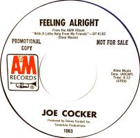 Joe Cocker: Feelin' Alright US promo 7-inch