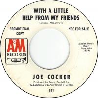 Joe Cocker: With a Little Help From My Friends US promo 7-inch