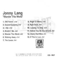 Jonny Lang CD-R