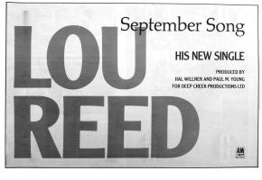 Lou Reed Advert