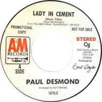 Paul Desmond: Lady In Cement US promo 7-inch
