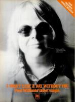 Paul Williams: I Won't Last a Day Without You US ad