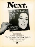 Rita Coolidge Advert