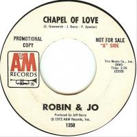 Robin & Jo: Chapel Of Love US Promo 7-inch