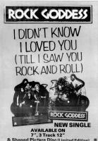 Rock Goddess: I Didn't Know I Loved You (Till I Saw You Rock and Roll) Britain ad