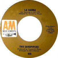 Sandpipers: La Bamba US 7-inch