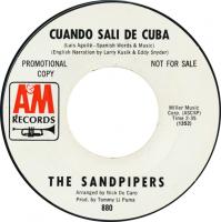 Sandpipers: Cuando Sali de Cuba US promo 7-inch