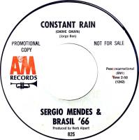 Sergio Mendes & Brasil '66: Constant Rain US promo 7-inch