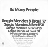 Sergio Mendes & Brasil '77: So Many People US 7-inch