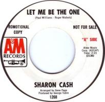 Sharon Cash: Let Me Be the One US Promo 7-inch