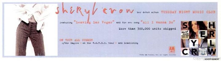 Sheryl Crow: Tuesday Night Music Club US ad