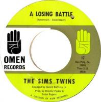 Sims Twins: A Losing Battle/I Go-Fer You US 7-inch
