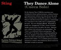 Sting: They Dance Alone (Cueca Solo) US CD single