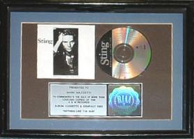 Sting RIAA, Platinum, Award
