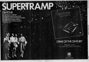 Supertramp: Crime Of the Century Britain ad