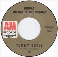 Tommy Boyce: Sunday, the Day Before Monday US 7-inch