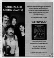 Turtle Island String Quartet Advert