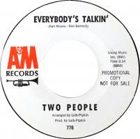 Two People: Everybody's Talkin' US Promo 7-inch