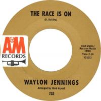 Waylon Jennings: The Race Is On US 7-inch