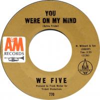 We Five: You Were On My Mind US 7-inch
