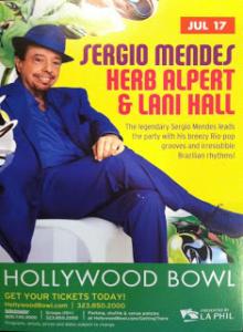 Herb Alpert & Lani Hall 2012 concert poster