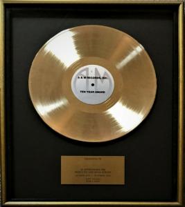 A&M Records: Employee 10 Year Anniversary Award