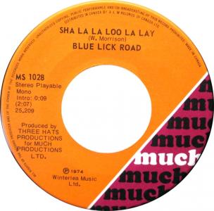 Blue Lick Road: Sha La La Loo La Lay Canada 7-inch