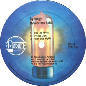 Synergy: Metropolitan Suite Canada vinyl record label