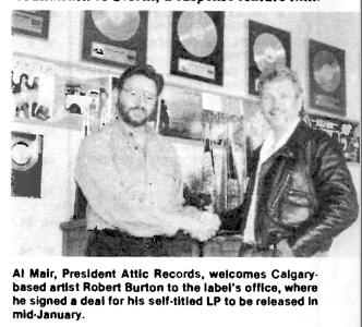 Robert Burton signing photo at Attic Records