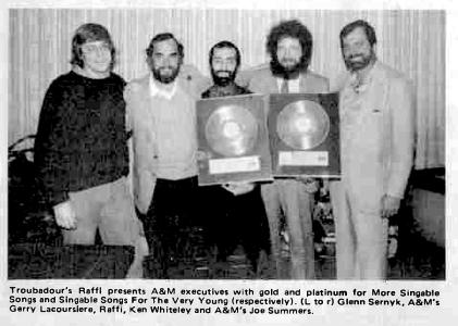 Raffi gold and platinum 1980