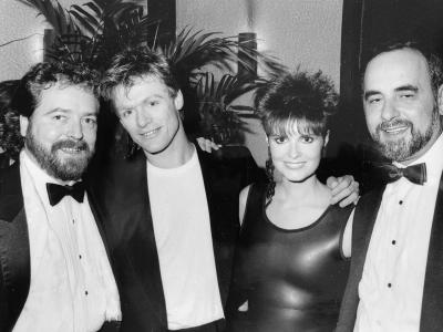 Bryan Adams and Veronique Beliveau, J. P. Guilbert, Gerry Lacoursiere 1989 Juno Awards