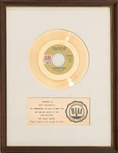 Carpenters: Close to You RIAA gold single
