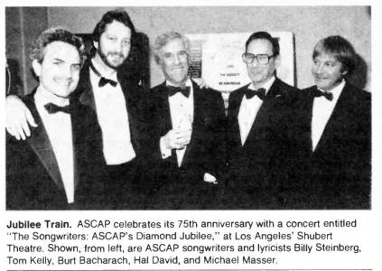 Burt Bacharach, Hal David ASCAP Diamond Jubilee