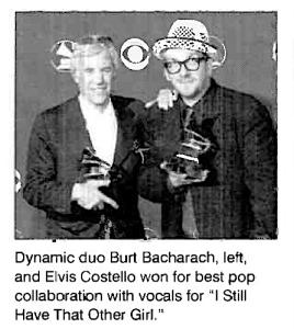 Burt Bacharach & Elvis Costello 1999 Grammy Awards