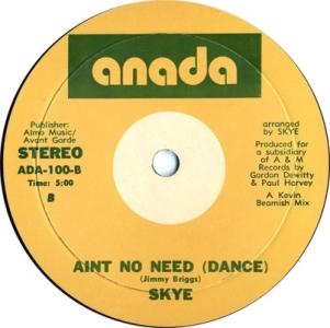 Skye: Ain't No Need US 7-inch